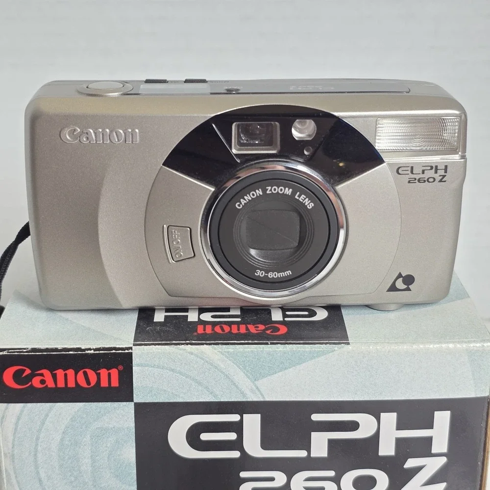 Canon ELPH 260Z Point & Shoot ZOOM APS Film Camera 30-60mm Tested, WORKs W. Box